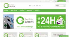 Desktop Screenshot of farmaciabarreiros.com
