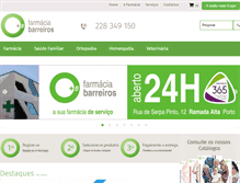 Tablet Screenshot of farmaciabarreiros.com